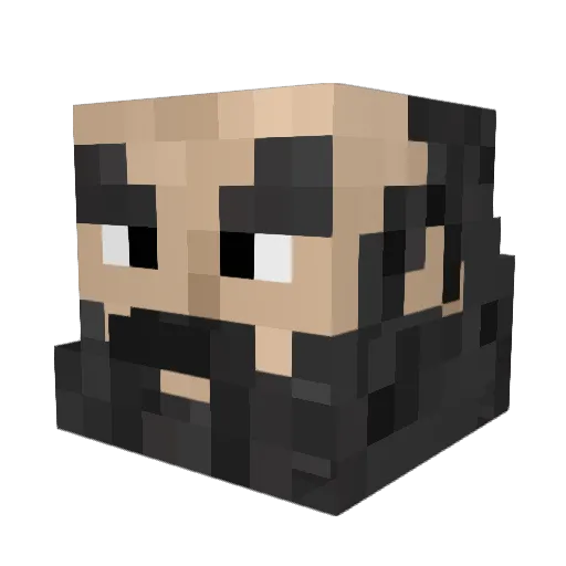 DevilKeino Minecraft avatar head, 3D render