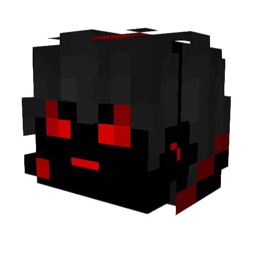 DevilLol Minecraft avatar head, 3D render