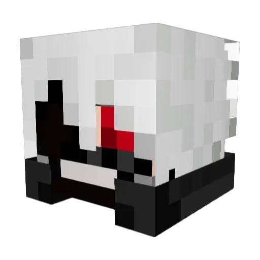 DevilLord88 Minecraft avatar head, 3D render