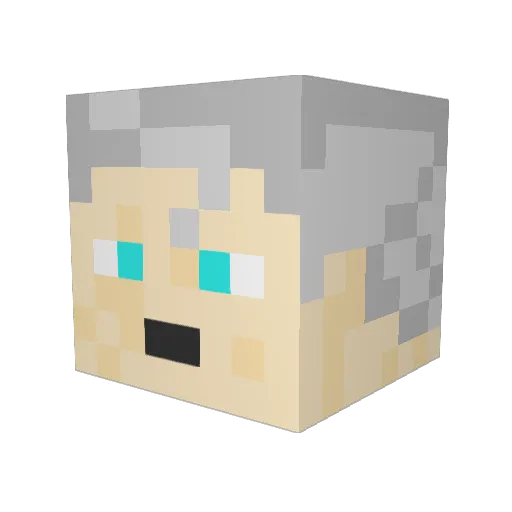 DevilLordex13 Minecraft avatar head, 3D render