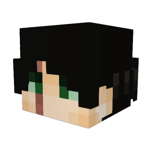 DevilNamedDarth Minecraft avatar head, 3D render