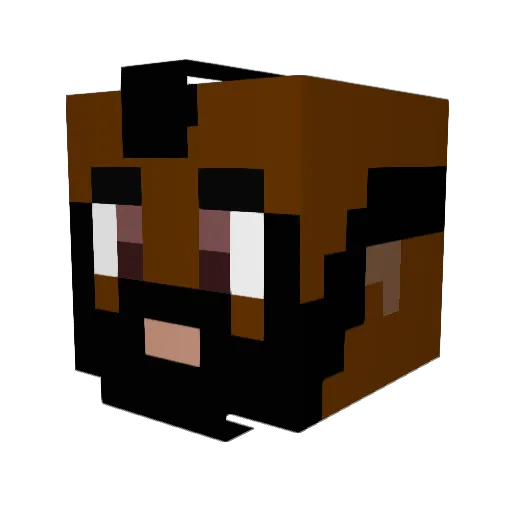 DevilPian Minecraft avatar head, 3D render