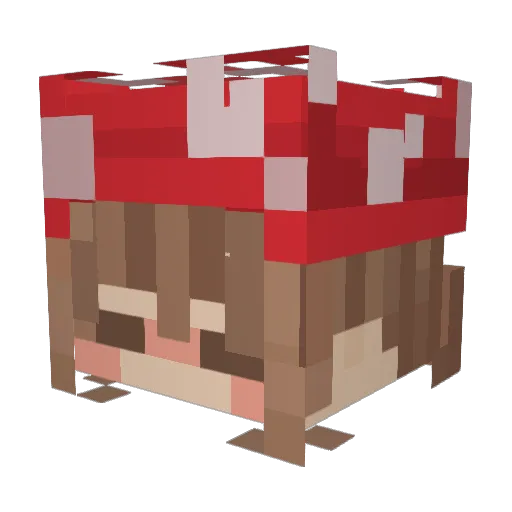 DevilPrincessAva Minecraft avatar head, 3D render