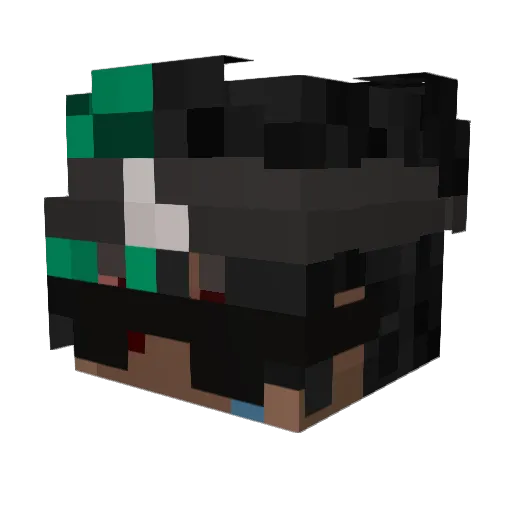 DevilSasory Minecraft avatar head, 3D render