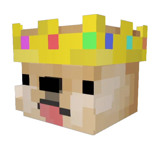 DevilShorn Minecraft avatar head, 3D render