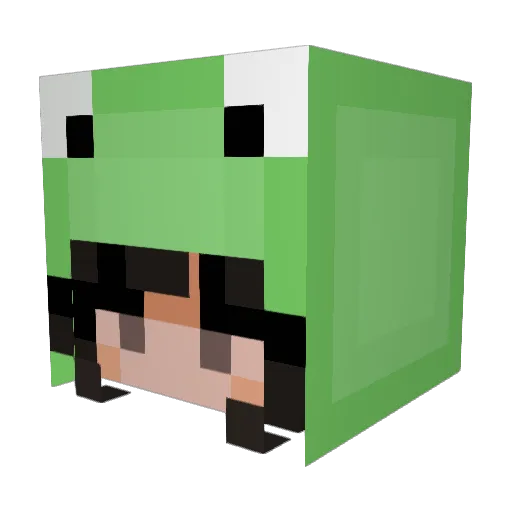 DevilUWU Minecraft avatar head, 3D render