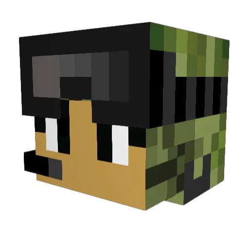 DevilUnknown1 Minecraft avatar head, 3D render