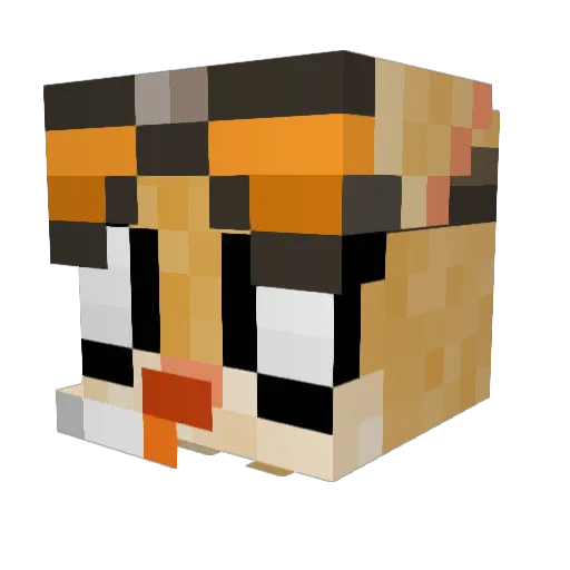 DevilVengeance Minecraft avatar head, 3D render