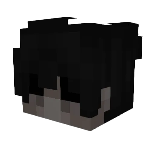 DevilXDinoz Minecraft avatar head, 3D render