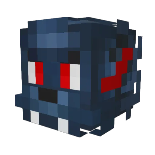 DevilZ159 Minecraft avatar head, 3D render