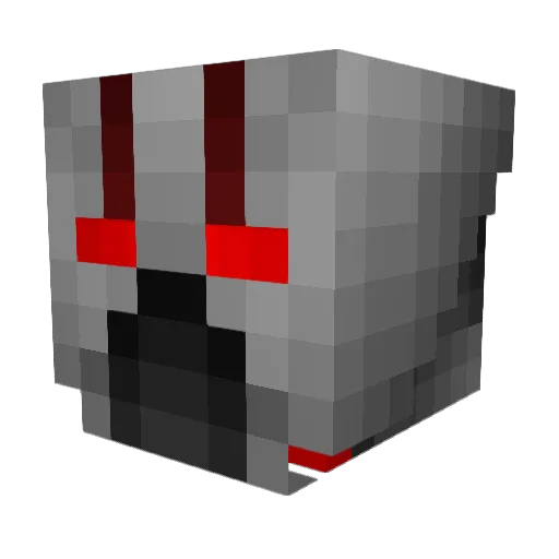 Devil_Bot Minecraft avatar head, 3D render