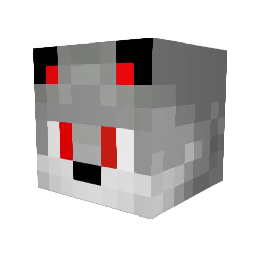 Devil_Dog_3 Minecraft avatar head, 3D render