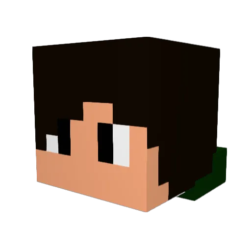 Devil_T Minecraft avatar head, 3D render