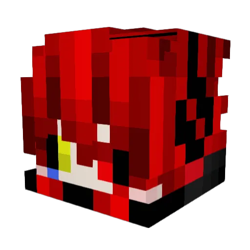 Devil_Ver2 Minecraft avatar head, 3D render