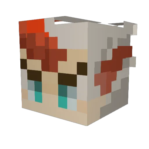 Devil_Was_Here Minecraft avatar head, 3D render