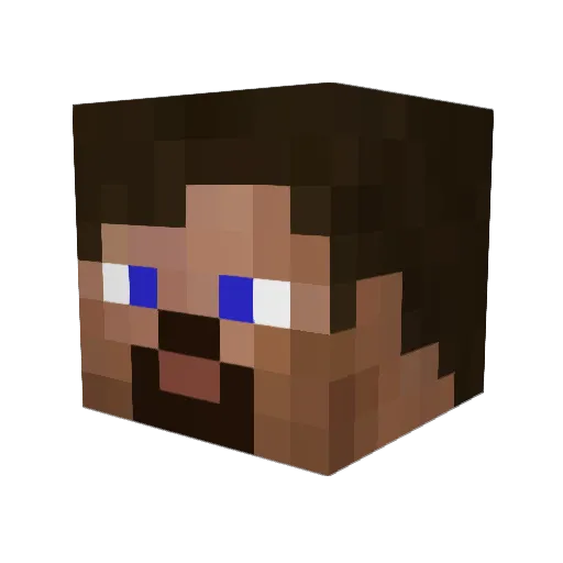 Devilbull7 Minecraft avatar head, 3D render