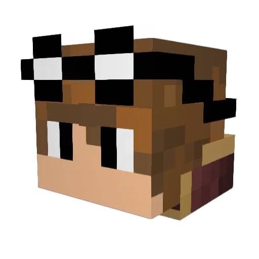 Devildimos Minecraft avatar head, 3D render