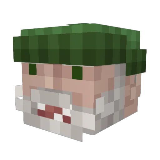 Devile_Q Minecraft avatar head, 3D render