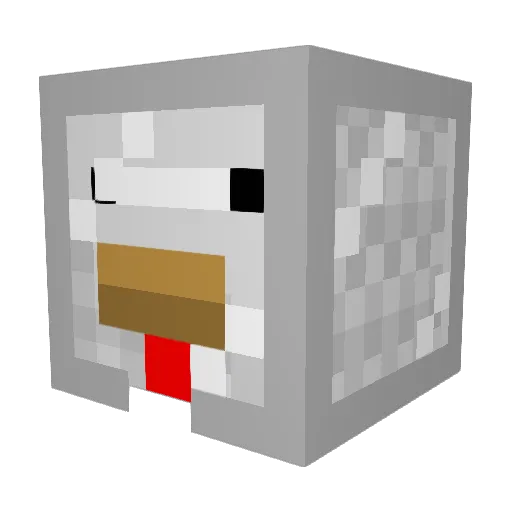 DeviledAlmond Minecraft avatar head, 3D render