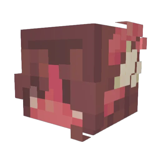 Devilette Minecraft avatar head, 3D render
