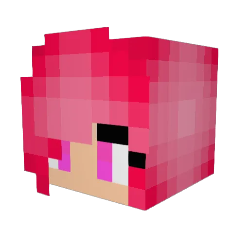 Devilgirl969 Minecraft avatar head, 3D render