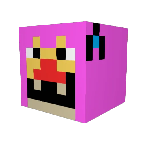 Devilihs Minecraft avatar head, 3D render