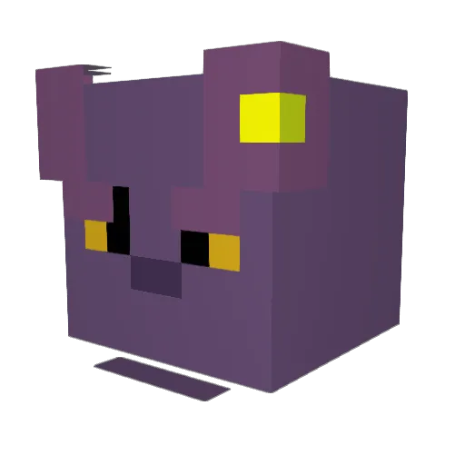 DevilishDill Minecraft avatar head, 3D render