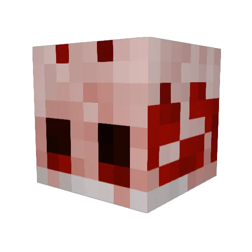 DevilishRadish_ Minecraft avatar head, 3D render