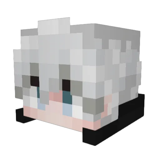 Devilll Minecraft avatar head, 3D render