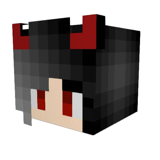 Devilly84 Minecraft avatar head, 3D render
