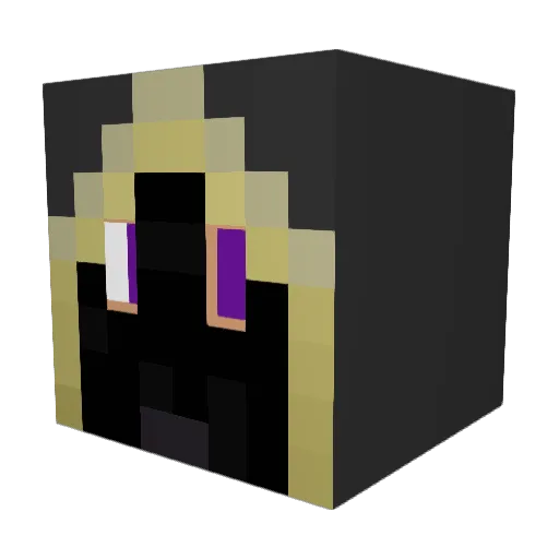 Devilman245 Minecraft avatar head, 3D render