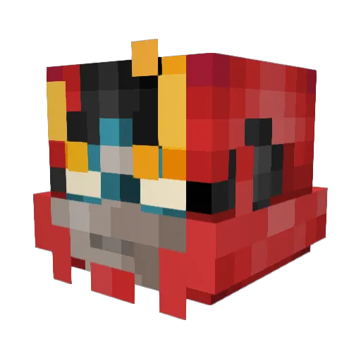 Devilman_123 Minecraft avatar head, 3D render
