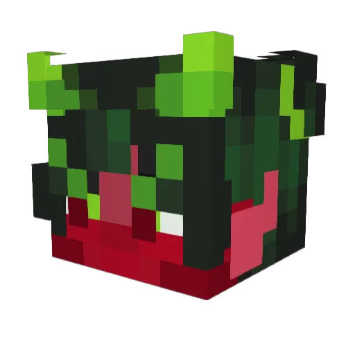 Devilon45 Minecraft avatar head, 3D render