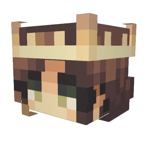 Devilrys Minecraft avatar head, 3D render
