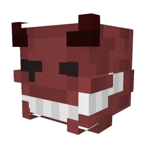 DevilsFoe Minecraft avatar head, 3D render