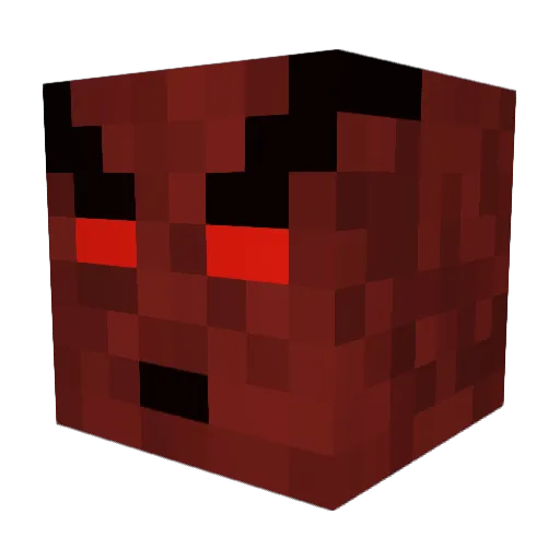 DevilsRely Minecraft avatar head, 3D render