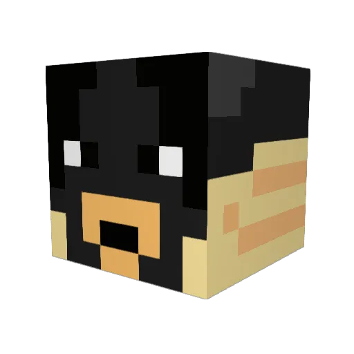 Devils_Unknow Minecraft avatar head, 3D render