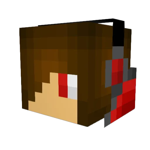 Devilstyler Minecraft avatar head, 3D render