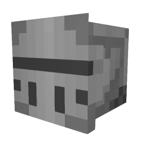 Devilsverdict Minecraft avatar head, 3D render