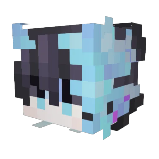 DevilzMc12 Minecraft avatar head, 3D render