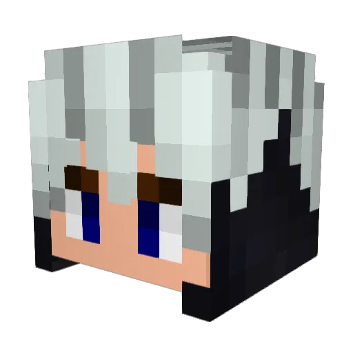 DevilzeroXI Minecraft avatar head, 3D render