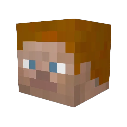 Devinato2010 Minecraft avatar head, 3D render