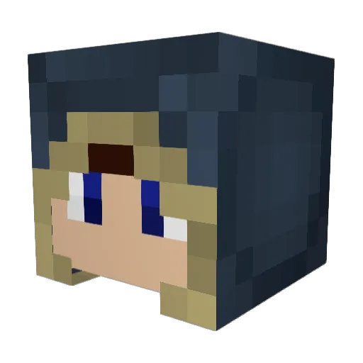 Devindoo22 Minecraft avatar head, 3D render