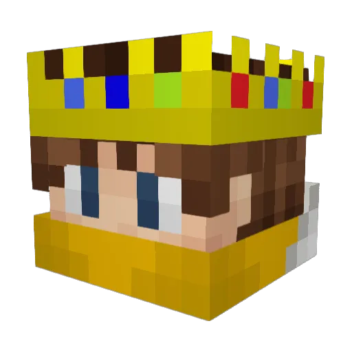 Devine0 Minecraft avatar head, 3D render