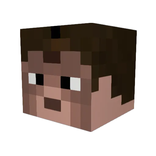 Devine2712 Minecraft avatar head, 3D render