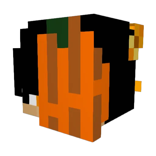 DevineXP Minecraft avatar head, 3D render