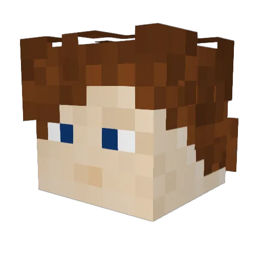 Devine_CMD Minecraft avatar head, 3D render