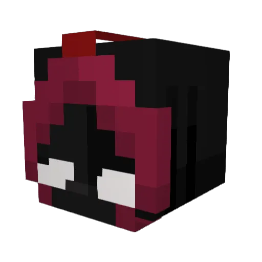 Devinium23 Minecraft avatar head, 3D render