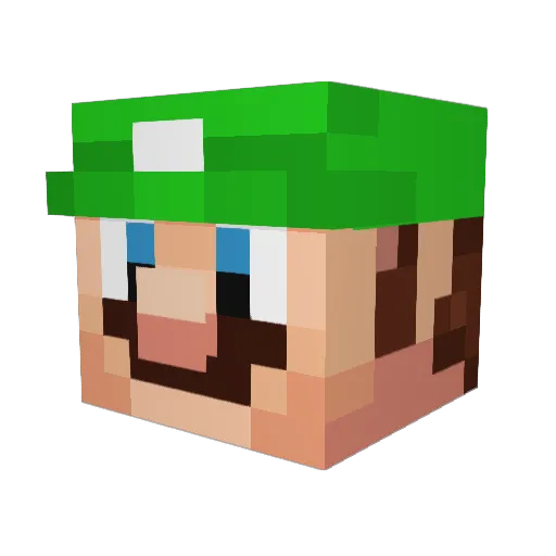 Devinllp Minecraft avatar head, 3D render