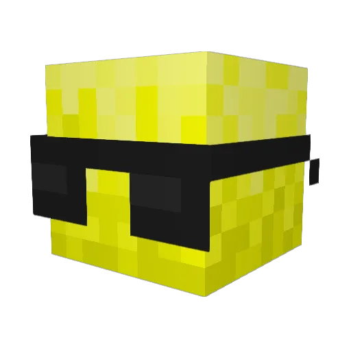 Devious980 Minecraft avatar head, 3D render